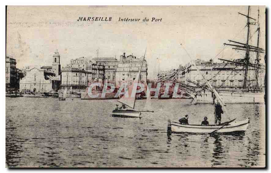 CPA Marseille Interieur du Port 