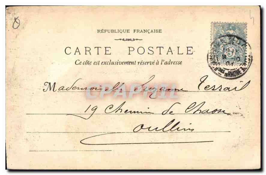 CPA Marseille La Rue de la Republique  — Verso