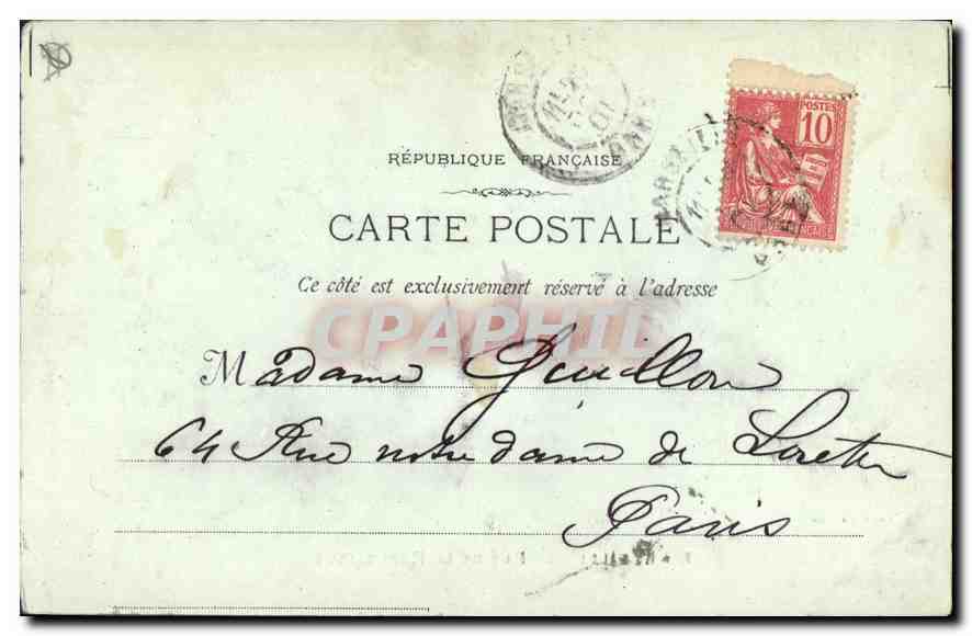 CPA Marseille Rue de la Republique  — Rückseite