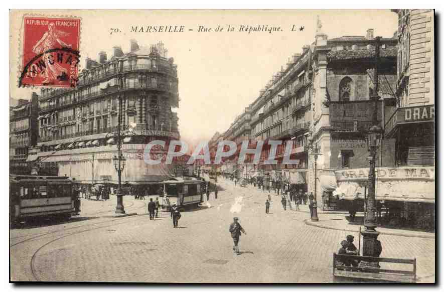 CPA Marseille Rue de la Republique 