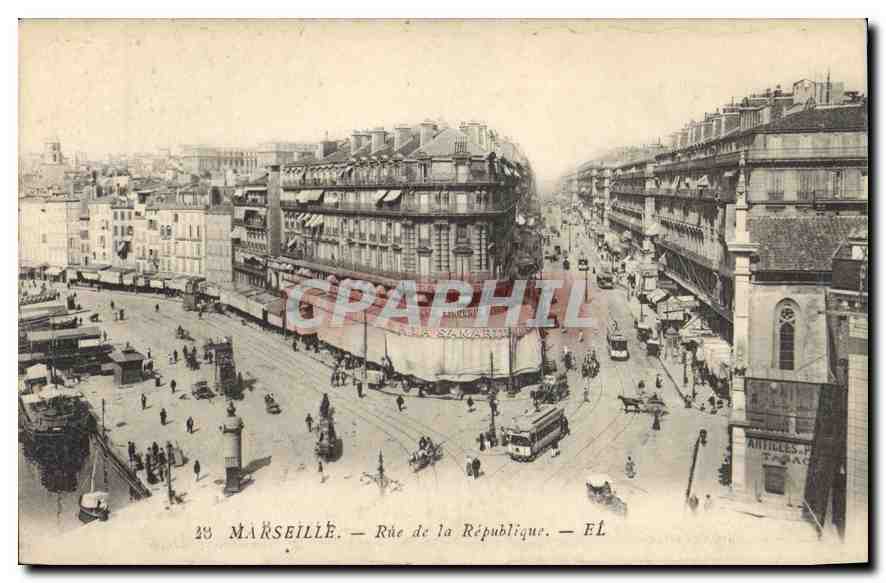 CPA Marseille rue de la Republique 