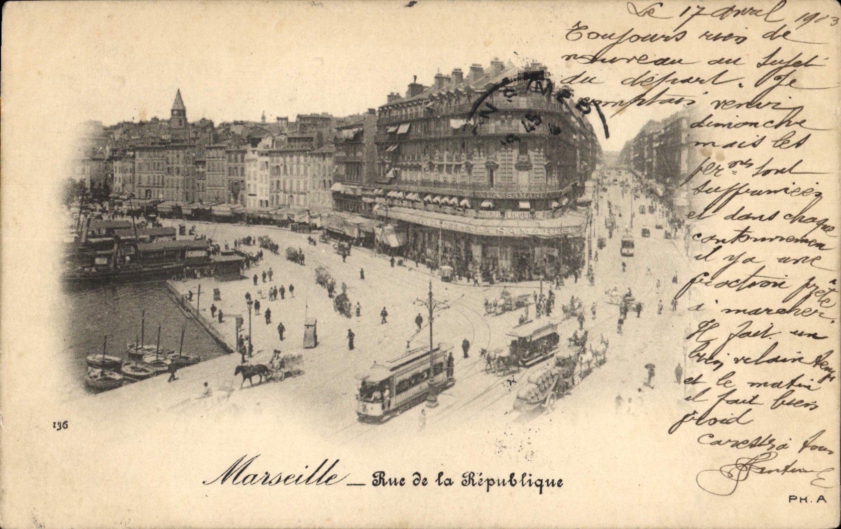 Marseille — Rue de la République — PH.A. n°136