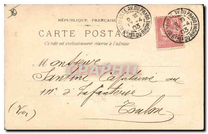 Marseille — Rue de la République — PH.A. n°136 — Reverso