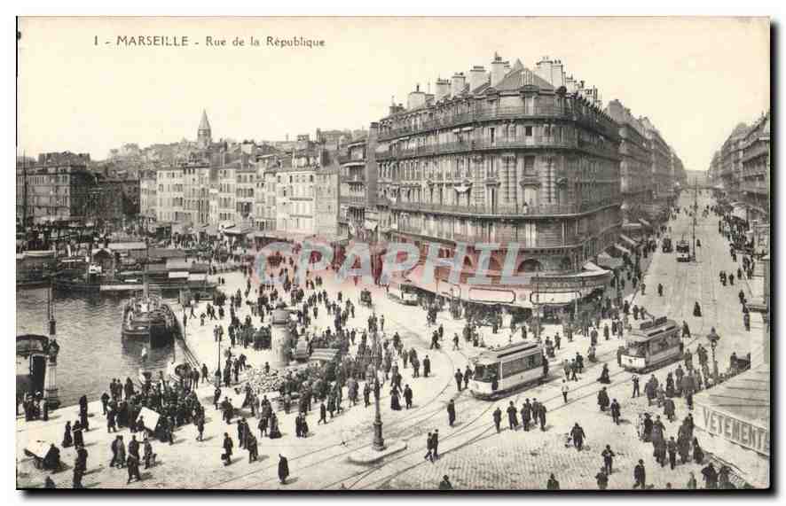 CPA Marseille Rue de la Republique 