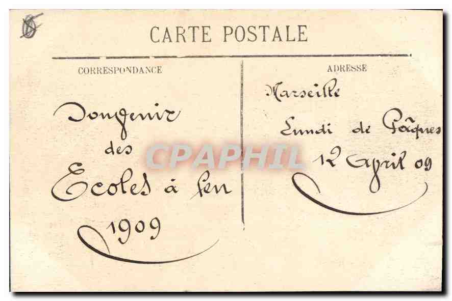 CPA Marseille La Rue de la Republique  — Verso