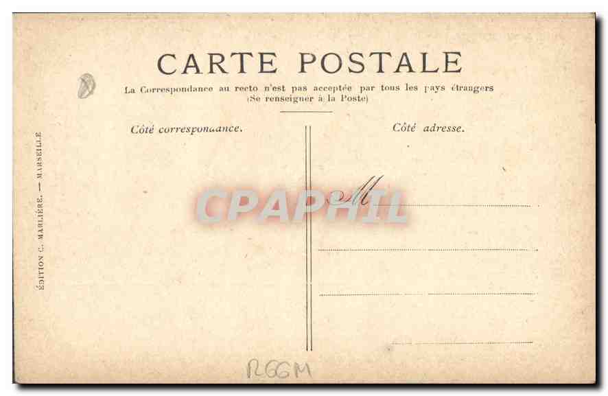 CPA Marseille Rue de la Republique  — Verso