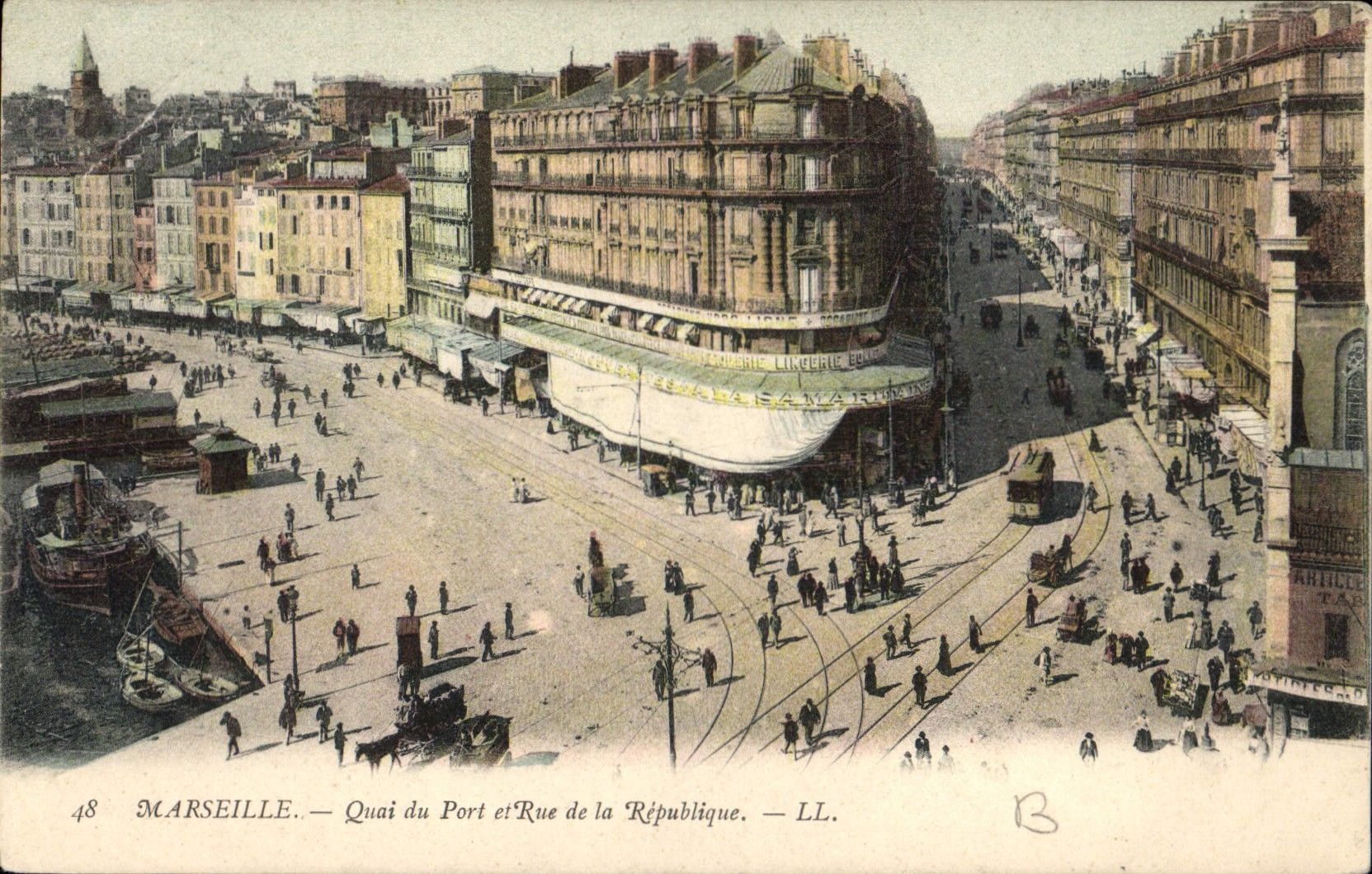 CPA Marseille Quai du Port de la Republique 