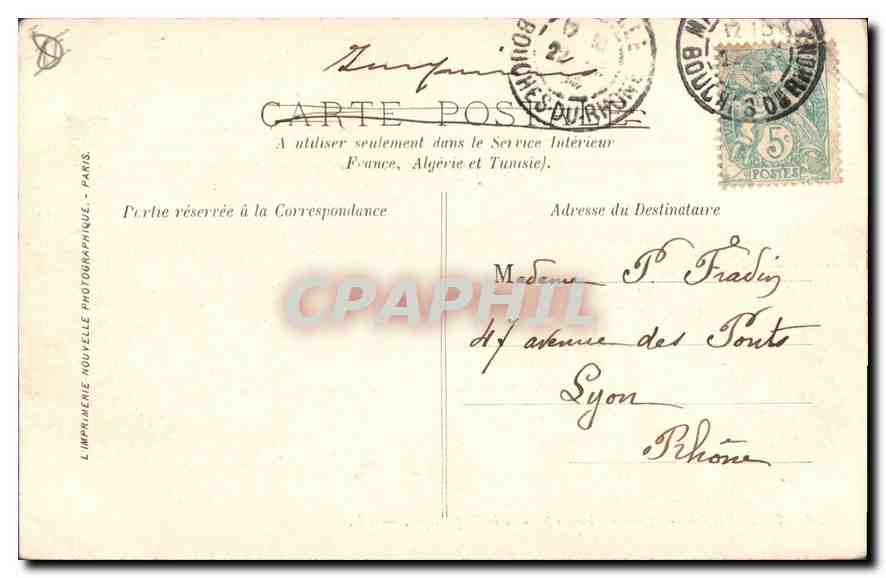 CPA Marseille Quai du Port de la Republique  — Rückseite