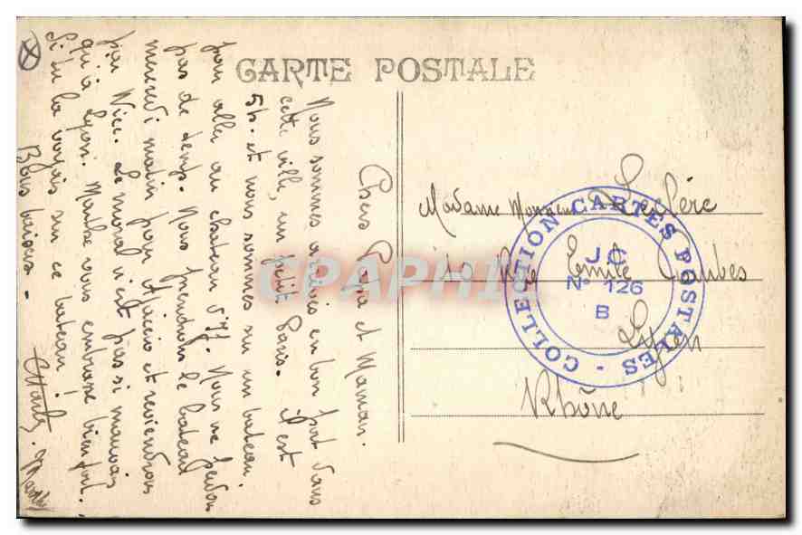CPA Marseille Rue de la Republique  — Verso