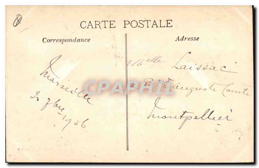 CPA Marseille Rue de la Republique  — Verso