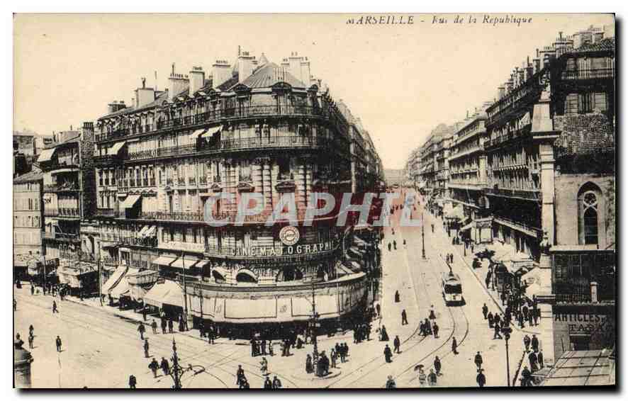 CPA Marseille Rue de la Republique 