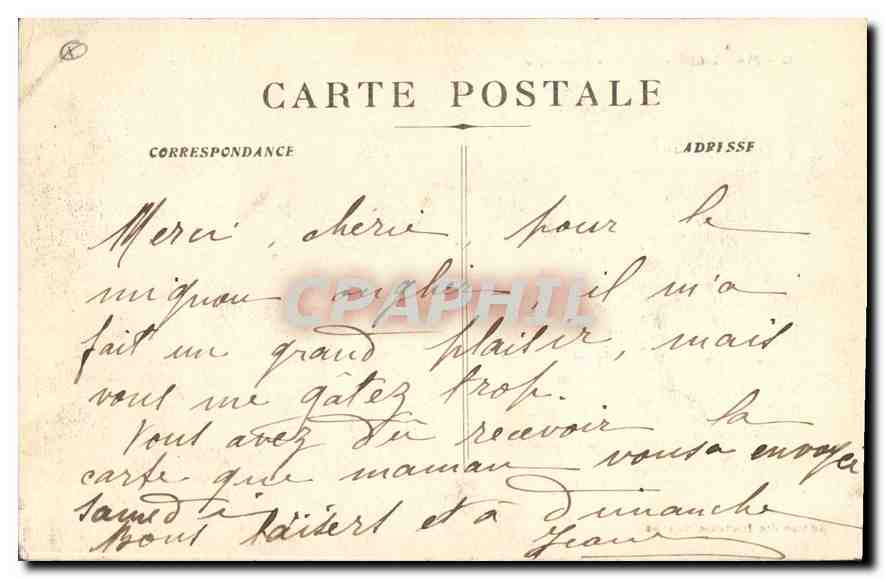 CPA Marseille Rue de la Republique  — Verso