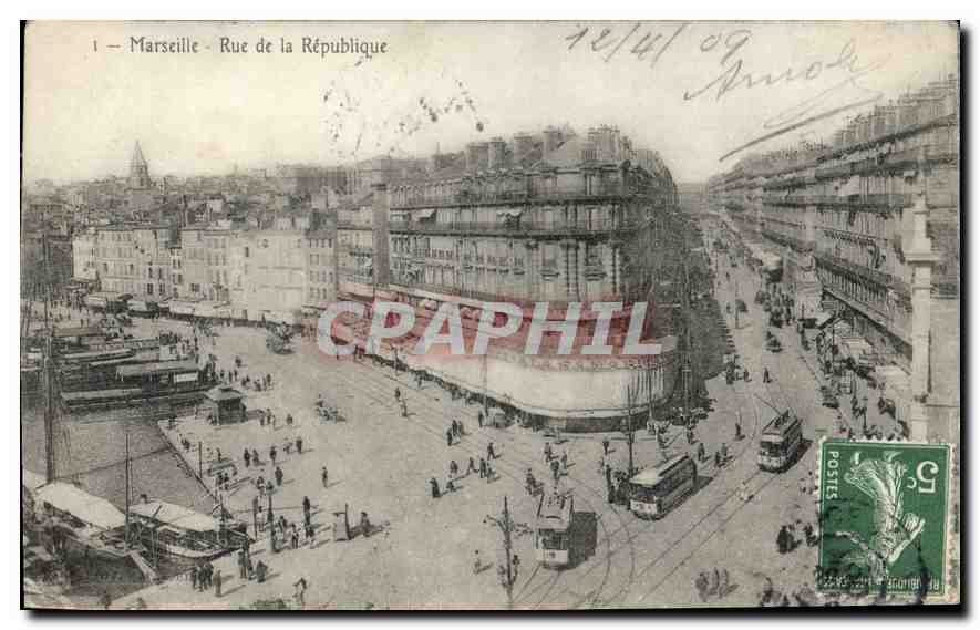 CPA Marseille Rue de la Republique 