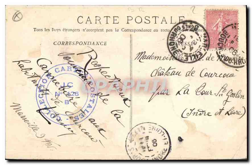 CPA Marseille La Rue de la Republique  — Rückseite