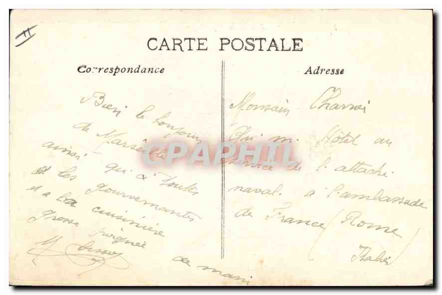 CPA Marseille Rue de la Republique  — Rückseite