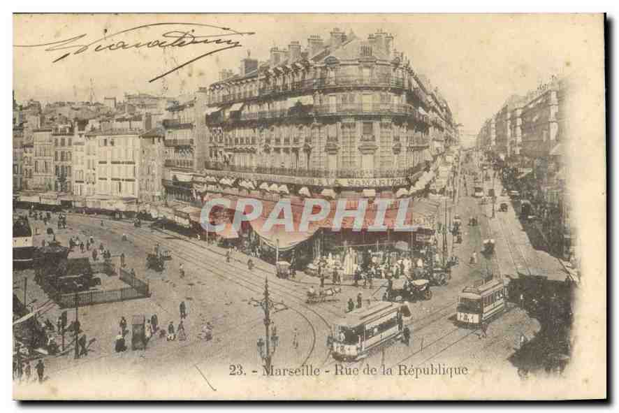CPA Marseille Rue de la Republique 