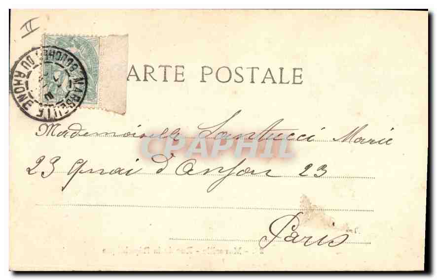 CPA Marseille Rue de la Republique  — Rückseite