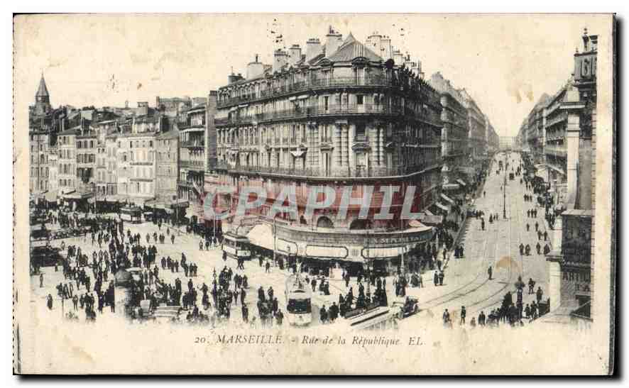 CPA Marseille Rue de la Republique 