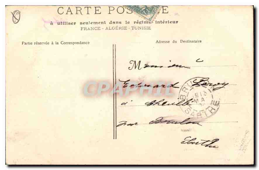 CPA Marseille La Rue de la Republique  — Rückseite