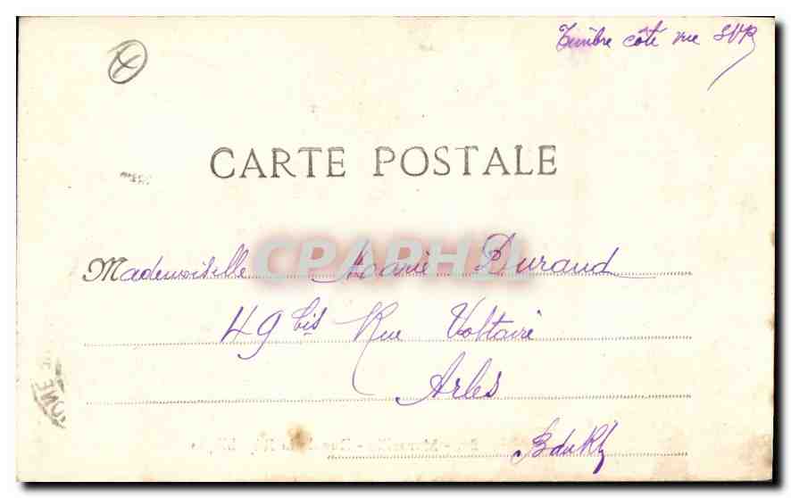 CPA Marseille Rue de la Republique  — Verso