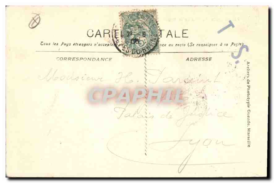 CPA Marseille Rue de la Republique  — Rückseite