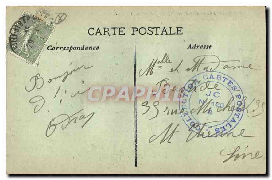 CPA Marseille Rue de la Republique  — Verso
