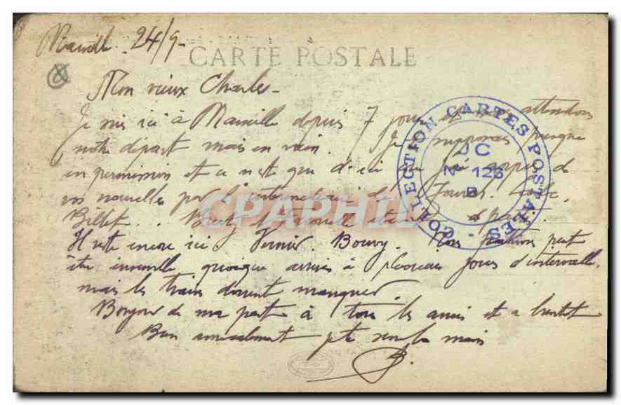 CPA Marseille Rue de la Republique  — Verso