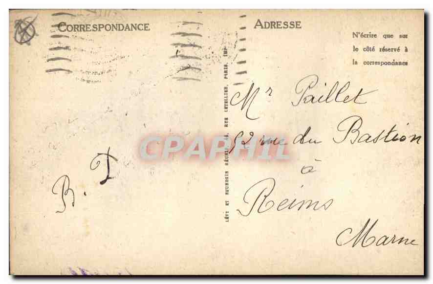 CPA Marseille La Rue de la Republique  — Verso