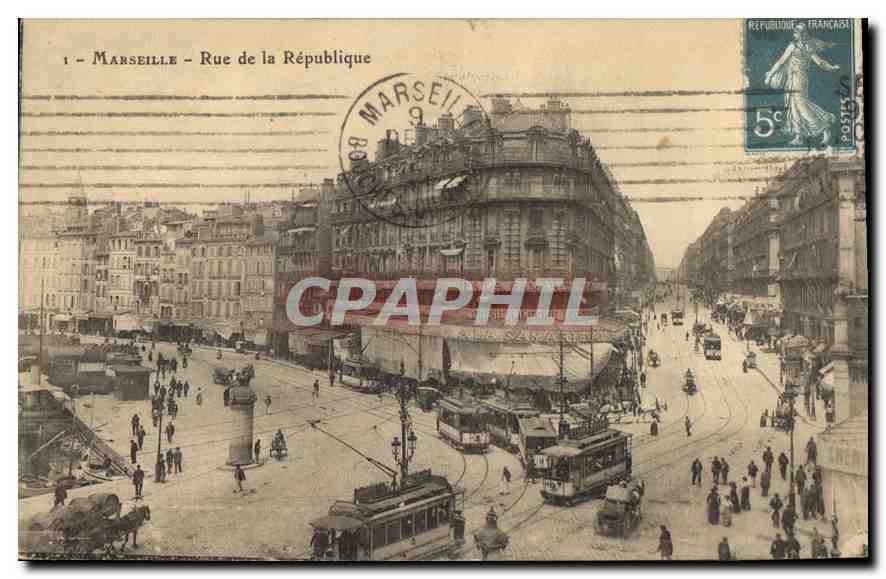 CPA Marseille Rue de la Republique 