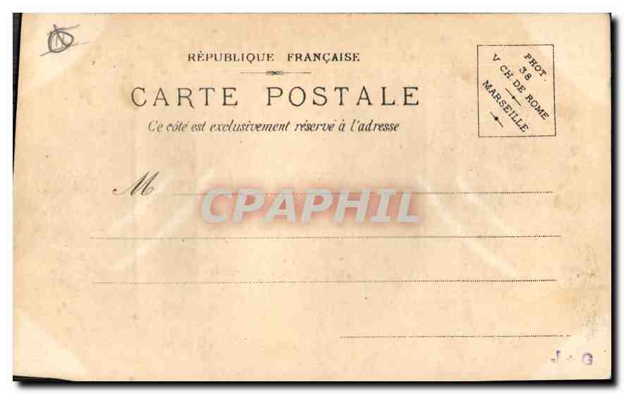 CPA Marseille Rue de la Republique  — Verso