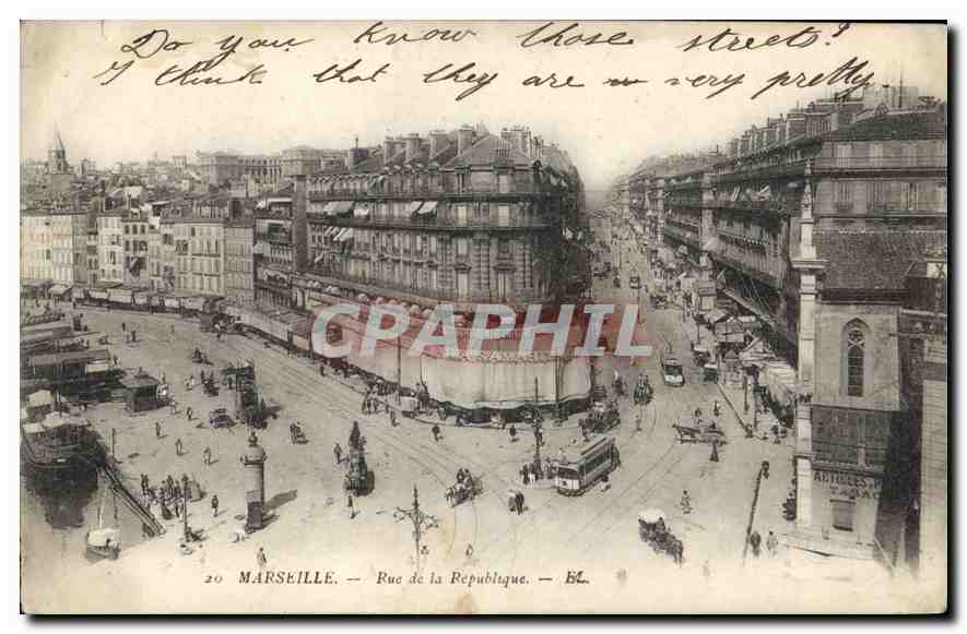 CPA Marseille Rue de la Republique 