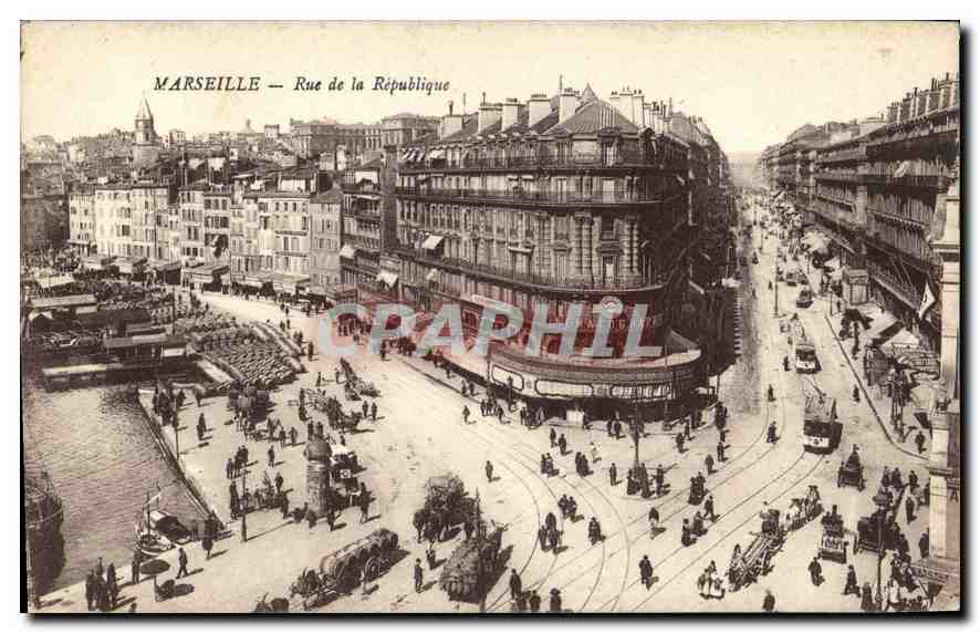 CPA Marseille Rue de la Republique 