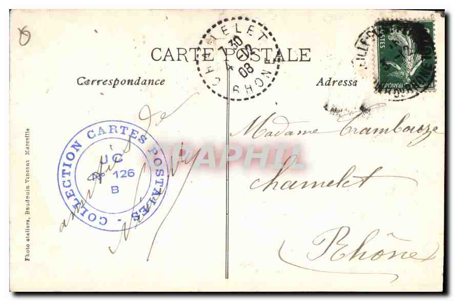 CPA Marseille Rue de la Republique  — Rückseite