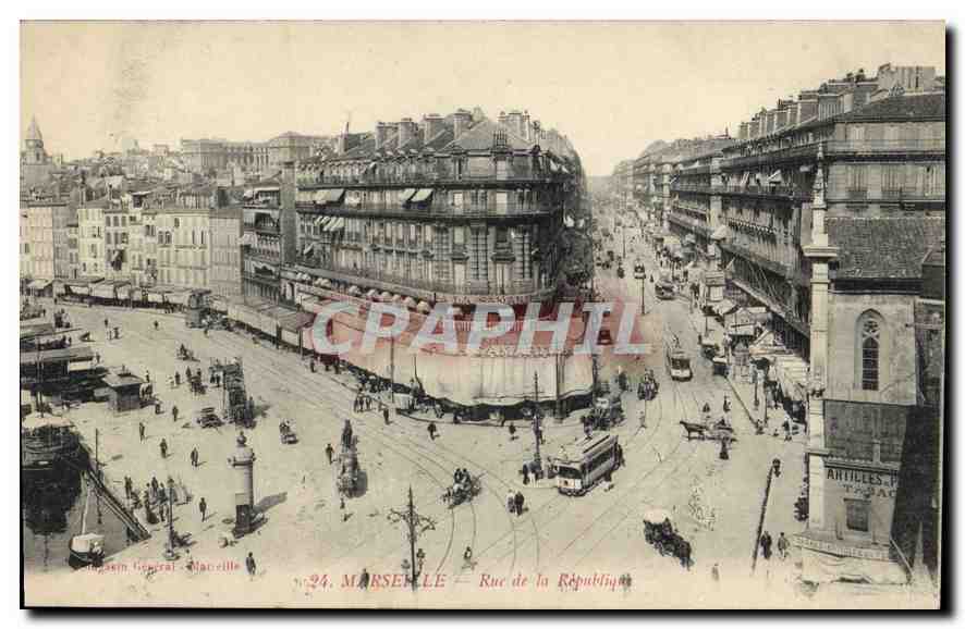 CPA Marseille Rue de la Republique 