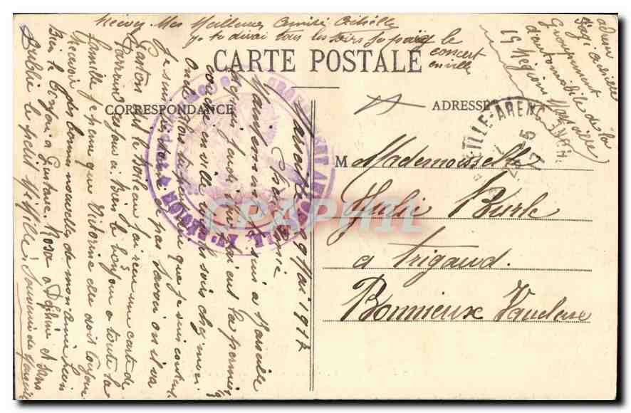 CPA Marseille Rue de la Republique  — Verso