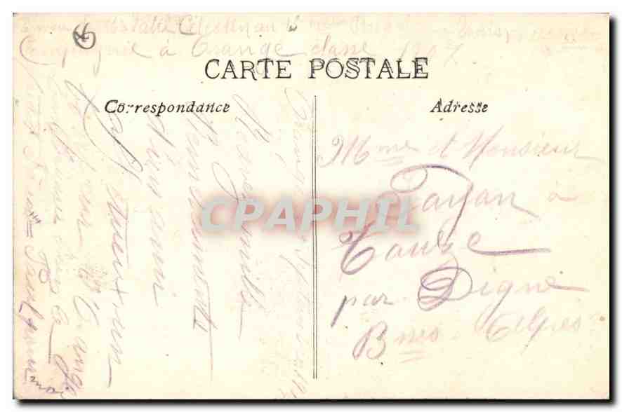 CPA Marseille Rue de la Republique  — Verso