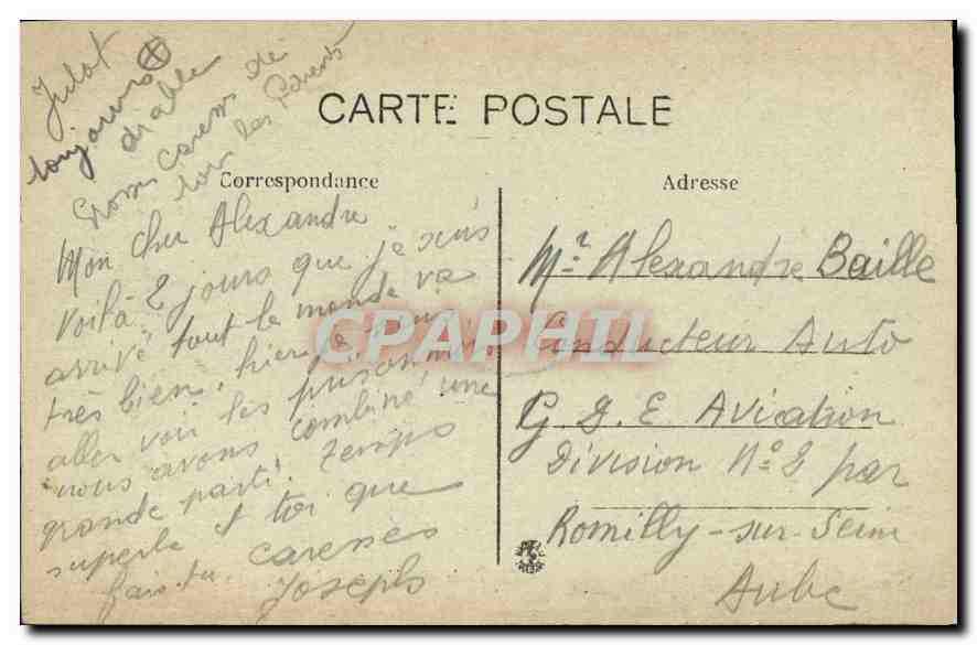 CPA Marseille Rue de la Republique  — Verso