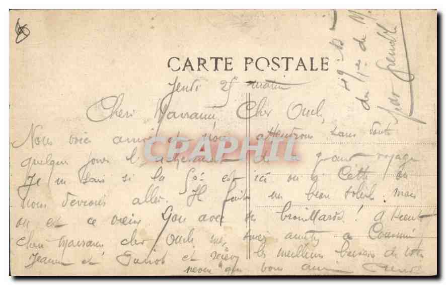 CPA Marseille Rue de la Republique  — Rückseite