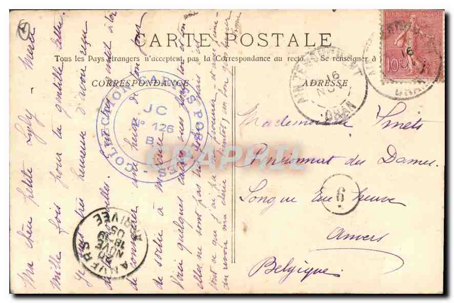 CPA Marseille La Rue de la Republique  — Rückseite