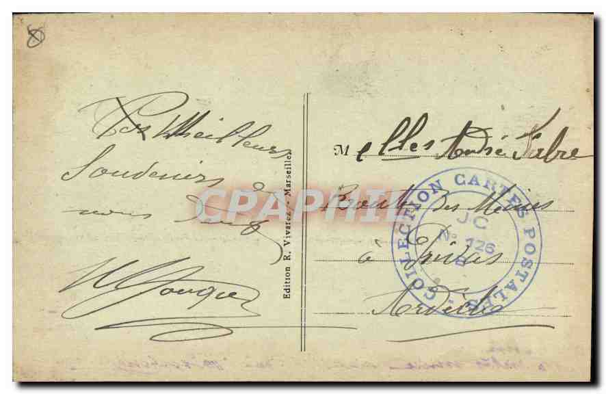 CPA Marseille La Rue de la Republique  — Rückseite