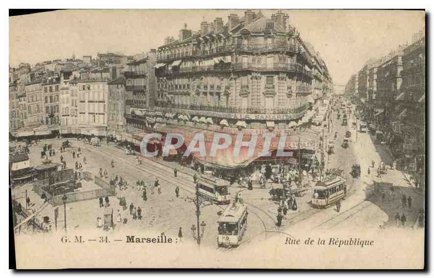 CPA Marseille Rue de la Republique 
