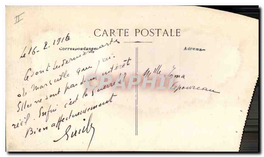 CPA Marseille Rue de la Republique  — Verso