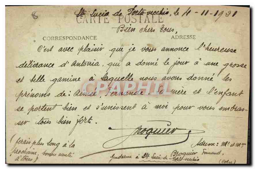 CPA Marseille La Rue de la Republique  — Rückseite