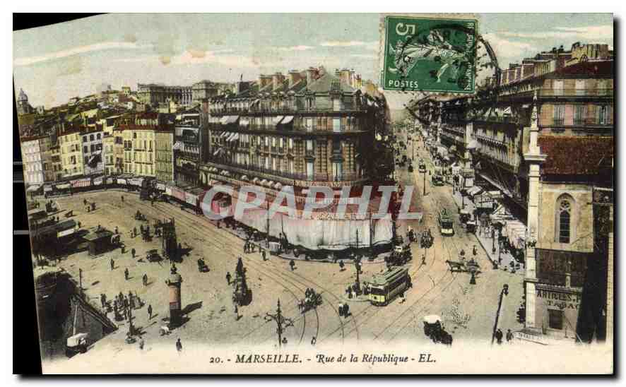 CPA Marseille Rue de la Republique 