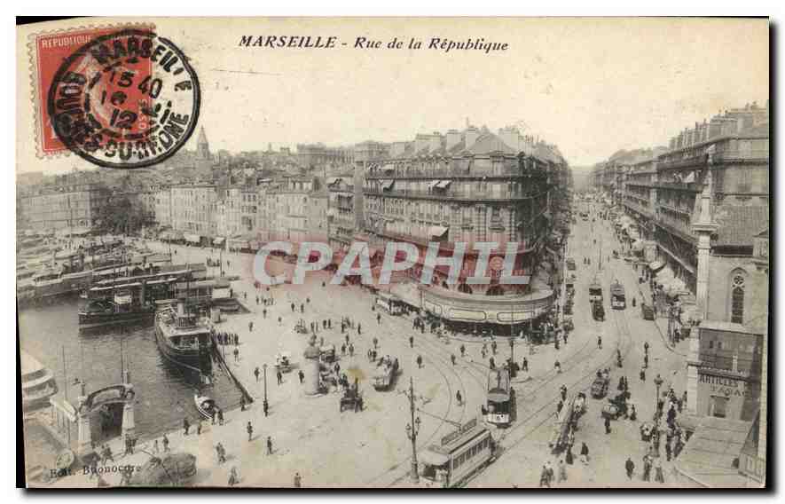 CPA Marseille Rue de la Republique 