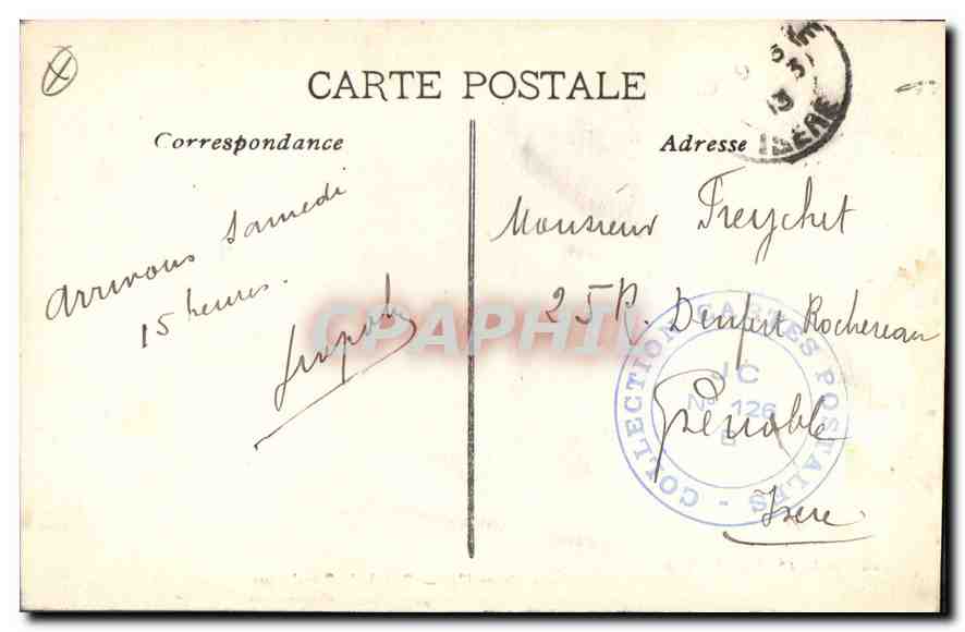 CPA Marseille Rue de la Republique  — Verso