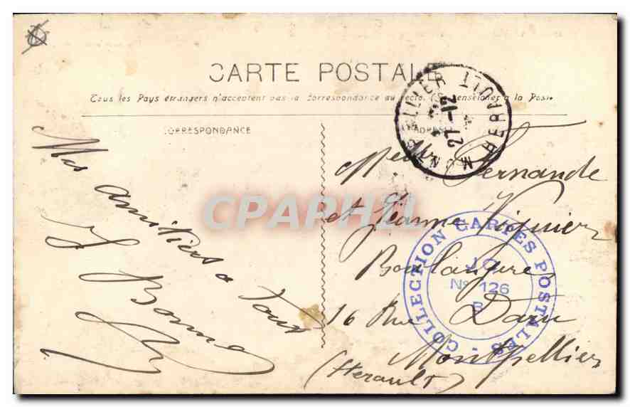 CPA Marseille La Rue de la Republique  — Rückseite