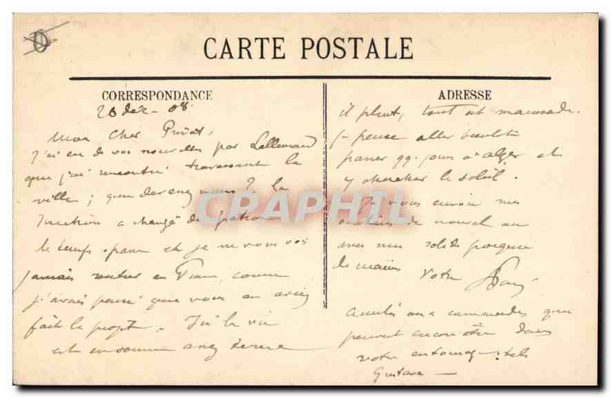 CPA Marseille La Rue de la Republique  — Rückseite