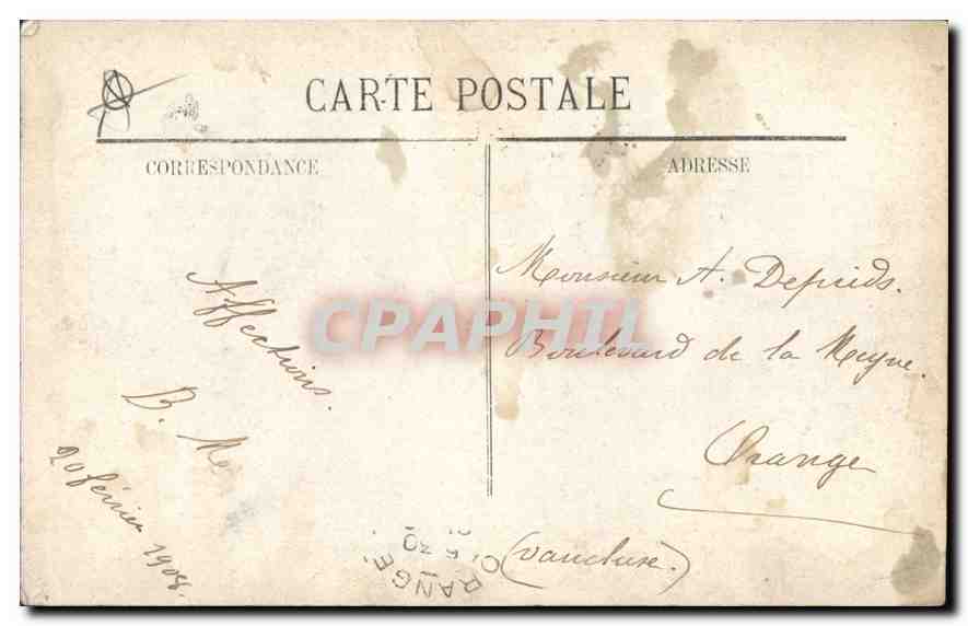 CPA Marseille La Rue de la Republique  — Verso