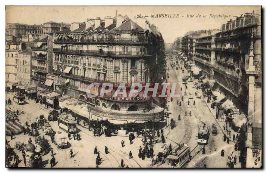 CPA Marseille Rue de la Republique 